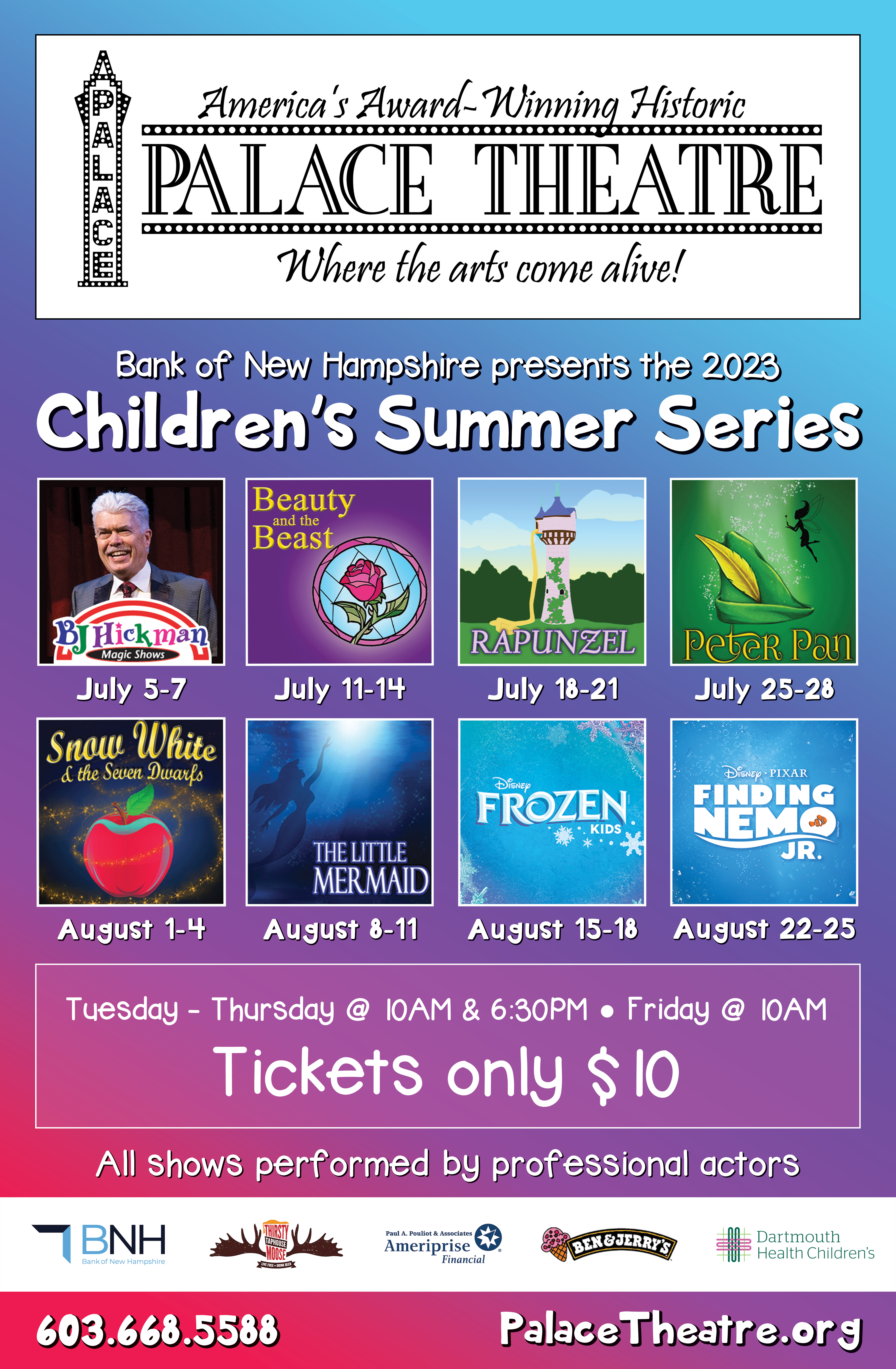 Palace Theatre's Children's Summer Series